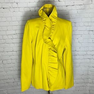 INC ruffled jacket